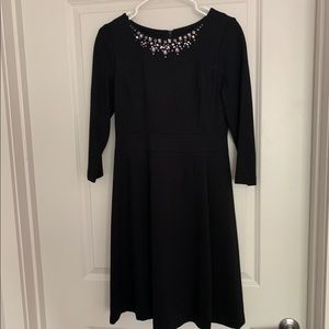 NYDJ embellished fit and flare dress